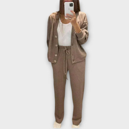 Chantal – Cardigan & Trousers Set